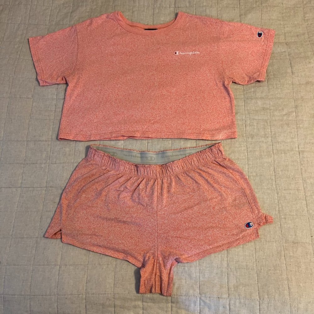 Champion Cropped Tee & Shorts Set | Size M/L